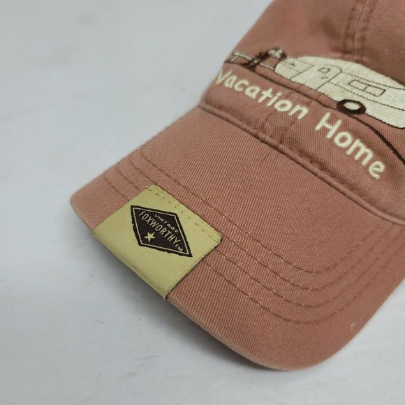 Jeff Foxworthy Trailer Beige Vintage Livin' It Up Redneck Vacation Home Cap Hat - Picture 2 of 6